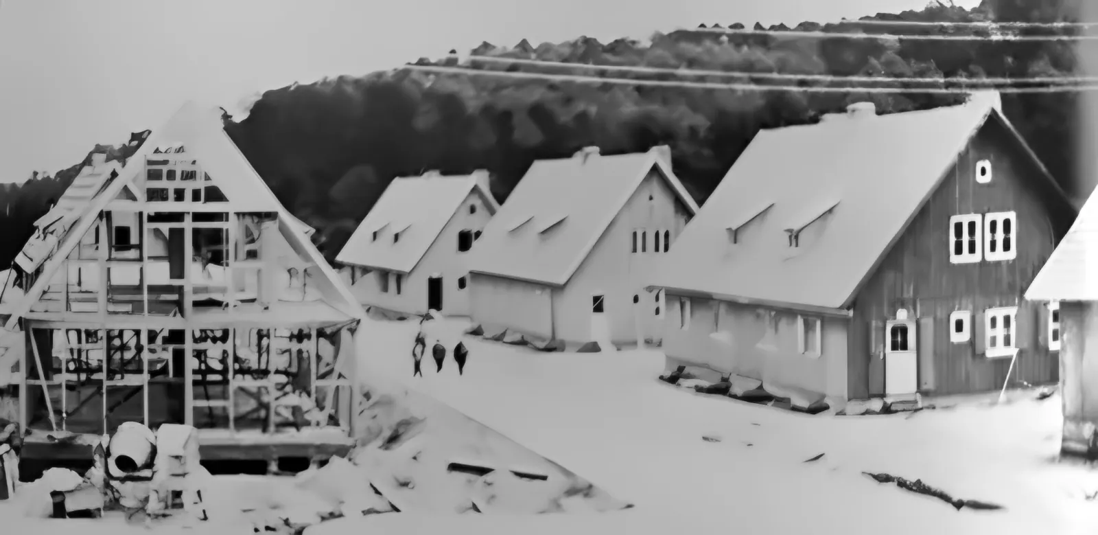 Budowa drewnianych domów z dwuspadowymi dachami