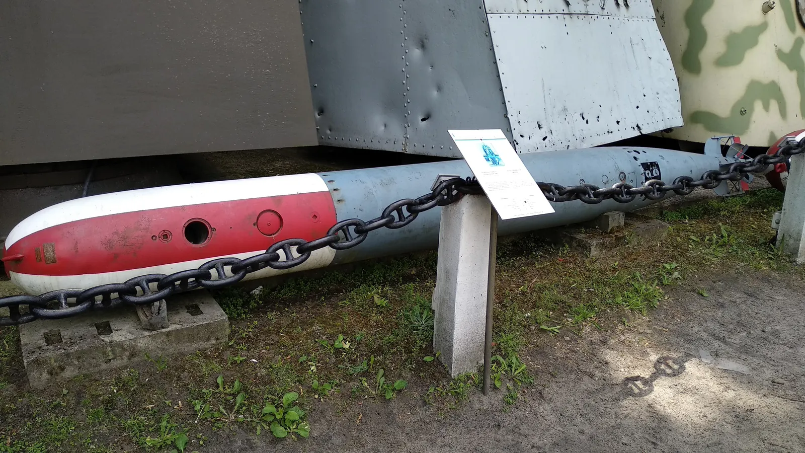 Torpeda F5b w Muzeum Wojska Polskiego w Warszawie, 2018